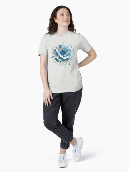 3D baby blue flower