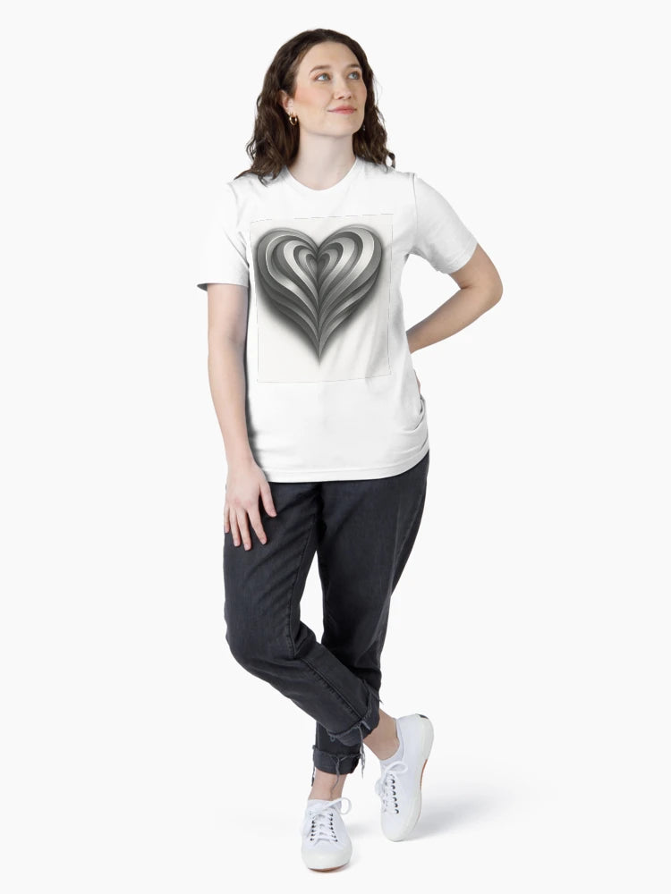 3D Optical Illusion Geometric T-Shirt Design Natural Curves Enhancer Bra