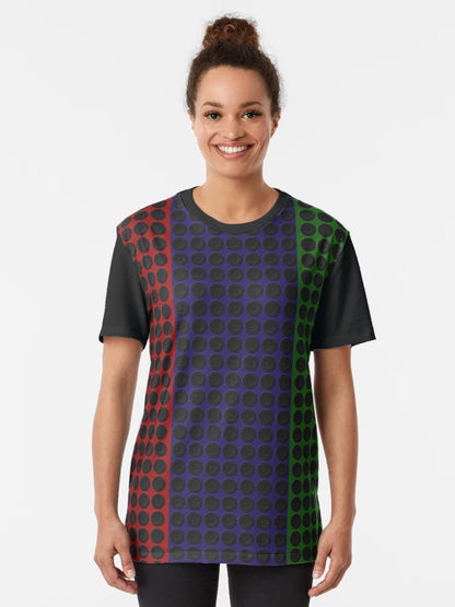3d Circle Pattern on Spartan Crimson, Deep Koamaru, Green