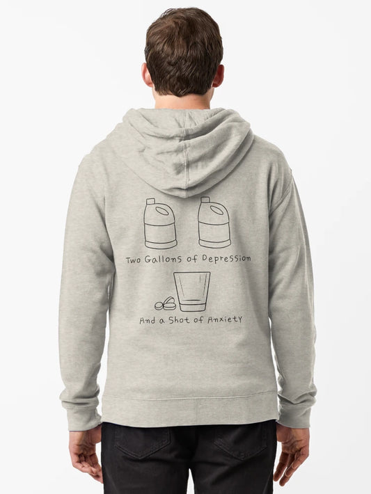 2 Gallons of Depression, 1 Shot of Anxiety (large, black)