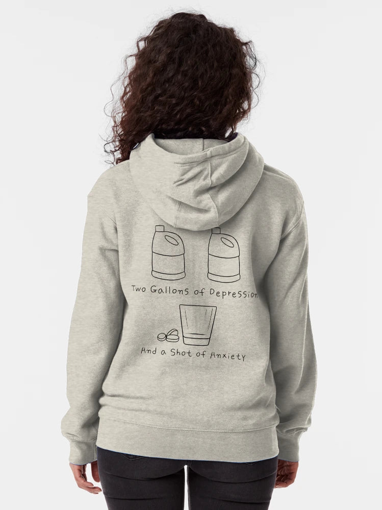 2 Gallons of Depression, 1 Shot of Anxiety (large, black)