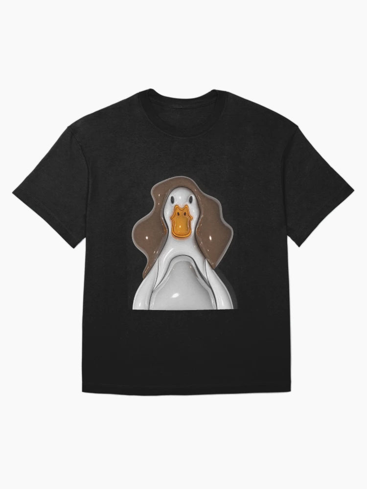 3d metallic duck