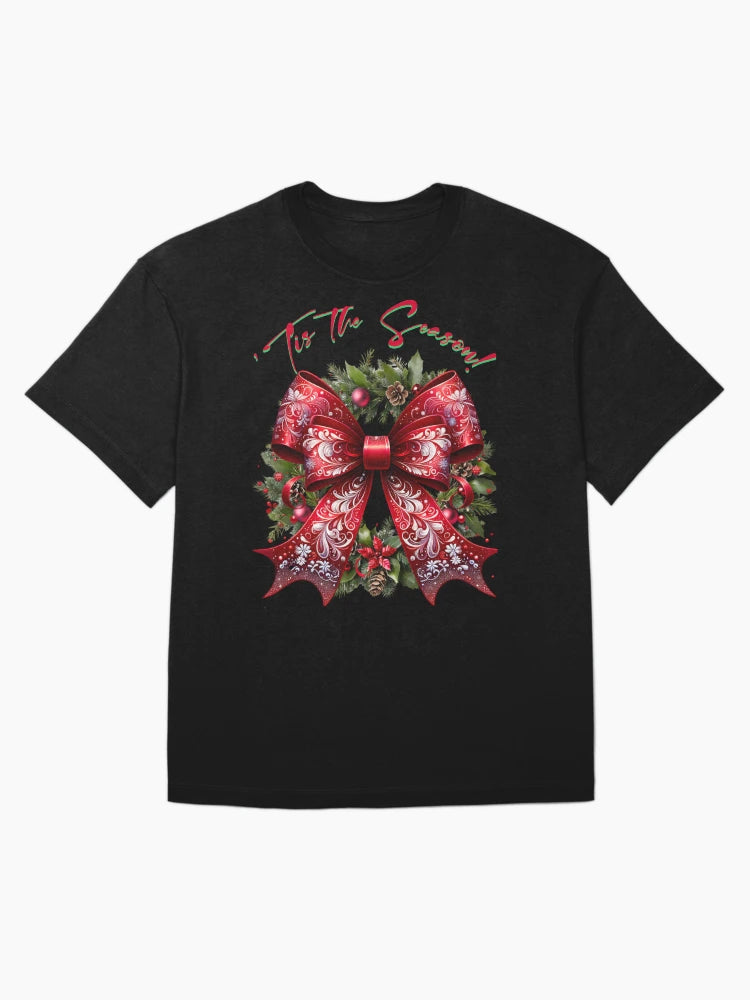 'Tis The Season! Red Bow Wreath