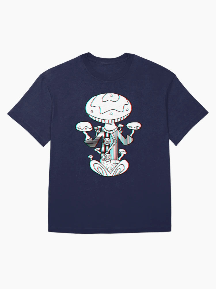 3d Meditating Mushroom Monk - Trippy
