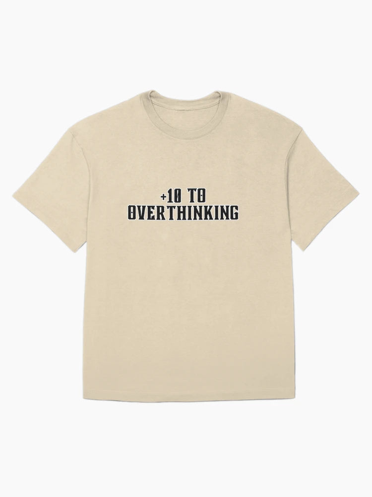 +10 to Overthinking - Funny RPG Stat Block Shirt for Tabletop Nerds and Overthinkers