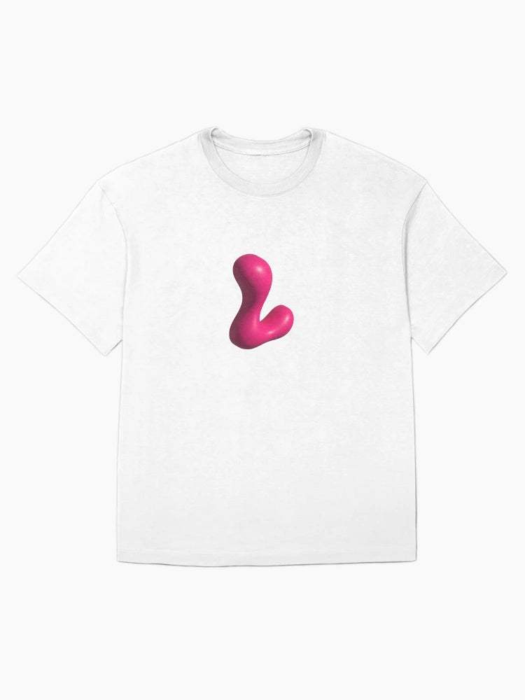 3D Pink Jelly Letter L – Glossy Bubble Alphabet Art