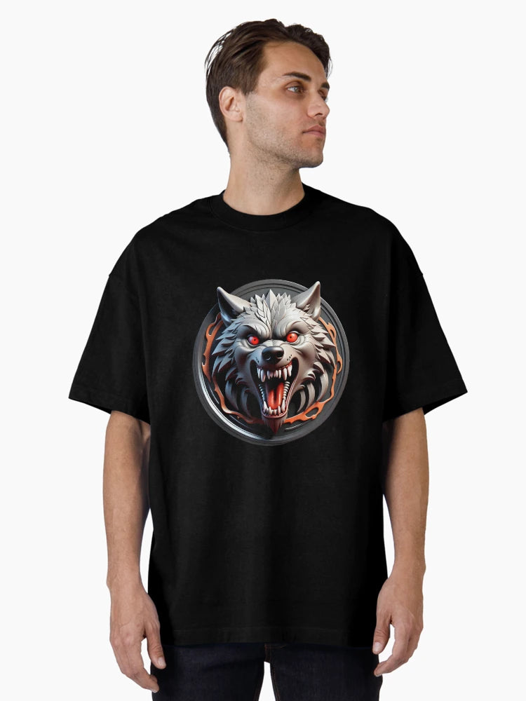 3D terrifying wolf