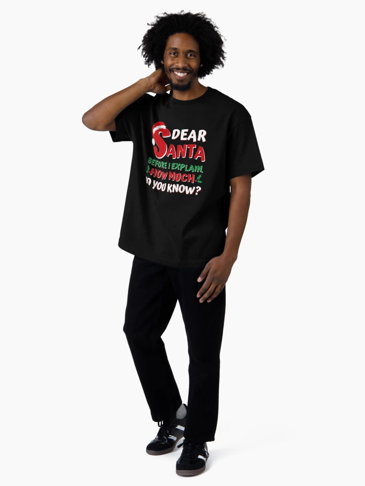 2021 Funny Christmas s Kids Adults Santa I Can Explain