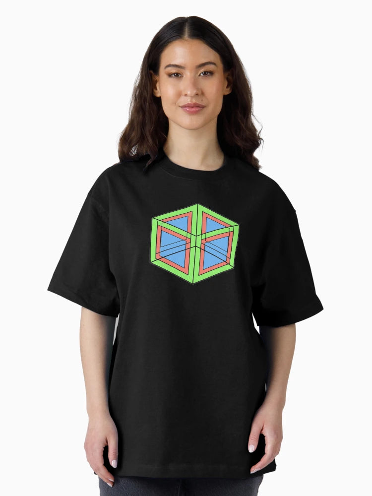 3D Cube #3 - Green, Blue, Orange