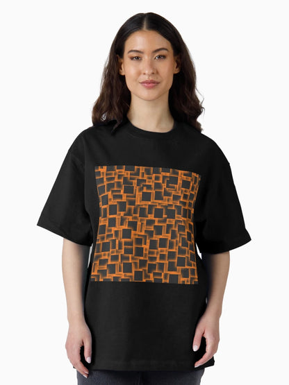 3d squares on glowing peach backdrop