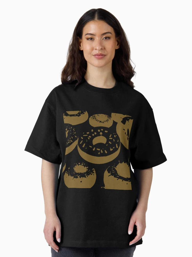 3D Donuts - Brown on a Dark Background