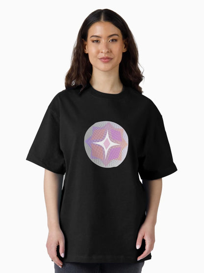 3D Polka Purple Grey Orange