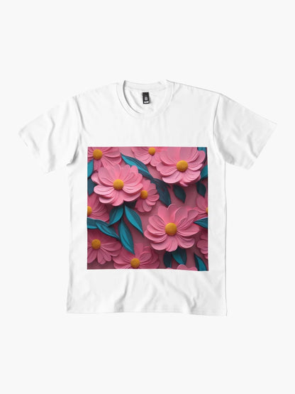 3D flowers, pink