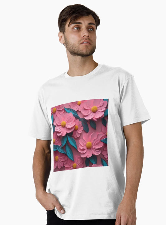 3D flowers, pink