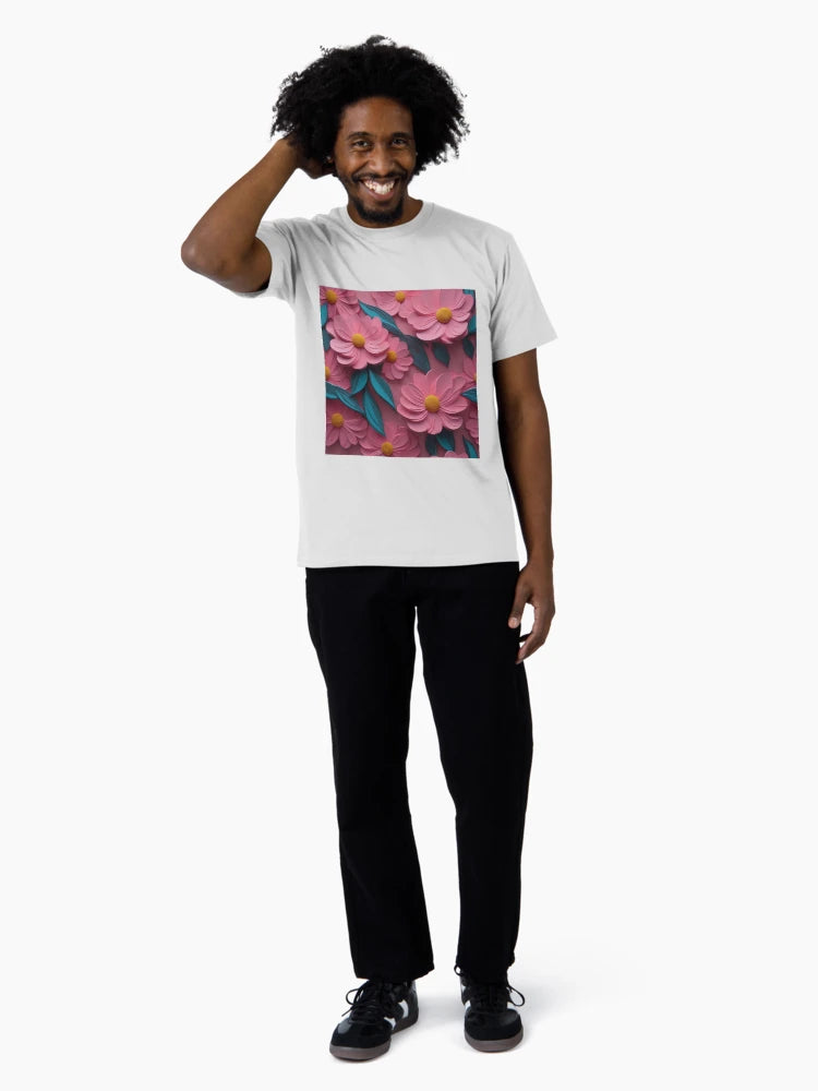 3D flowers, pink