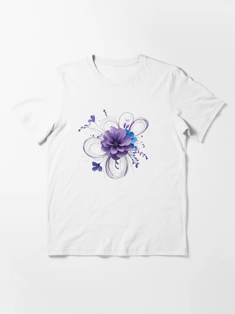 3D delicate purple  flower
