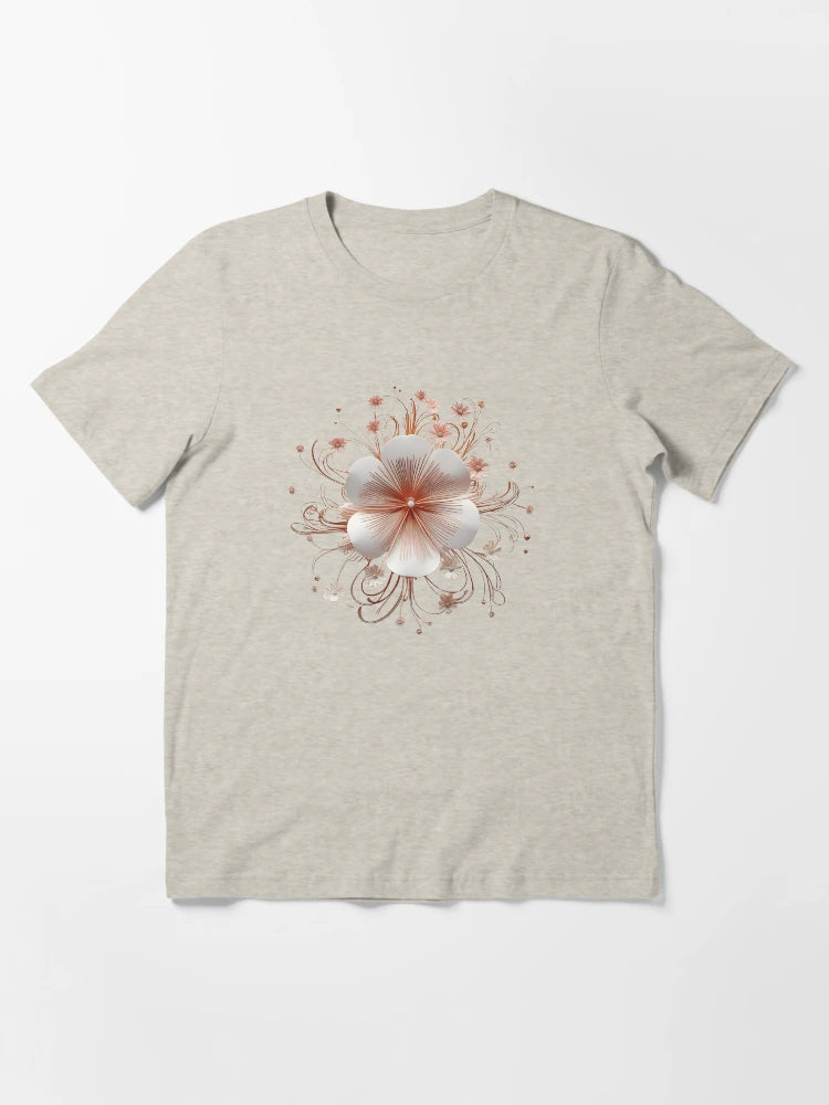 3D delicate lacey pink & flower
